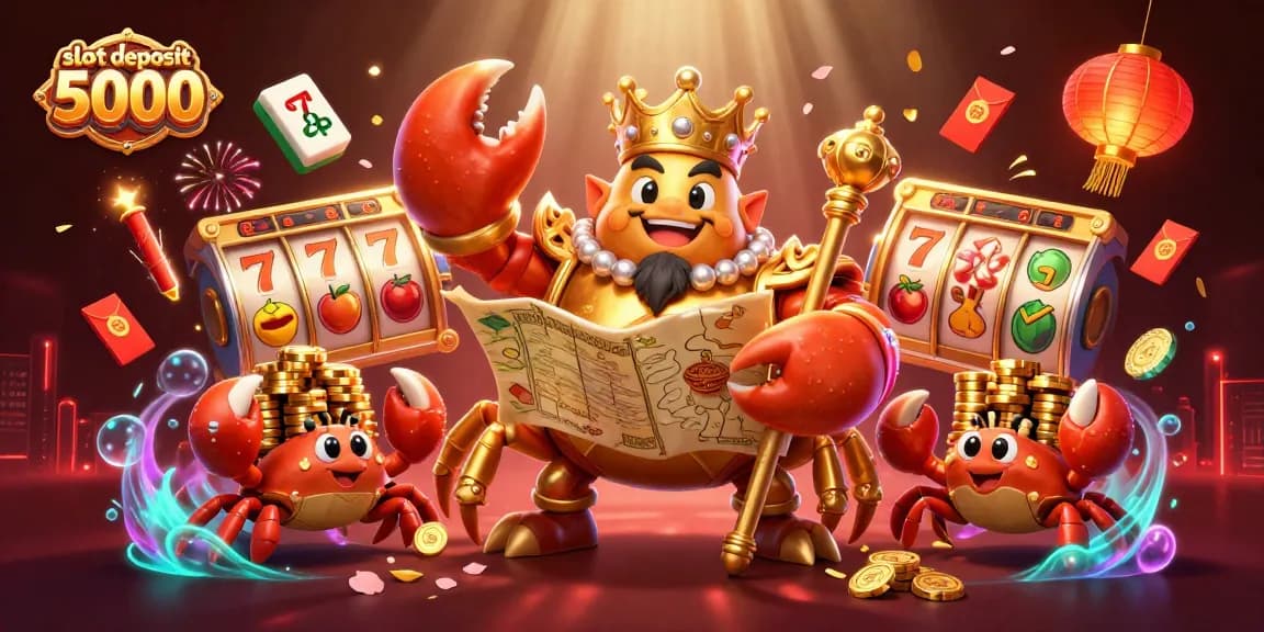 Menangkan slot deposit 5000 dengan ilustrasi 3D yang penuh warna dan detail menarik.