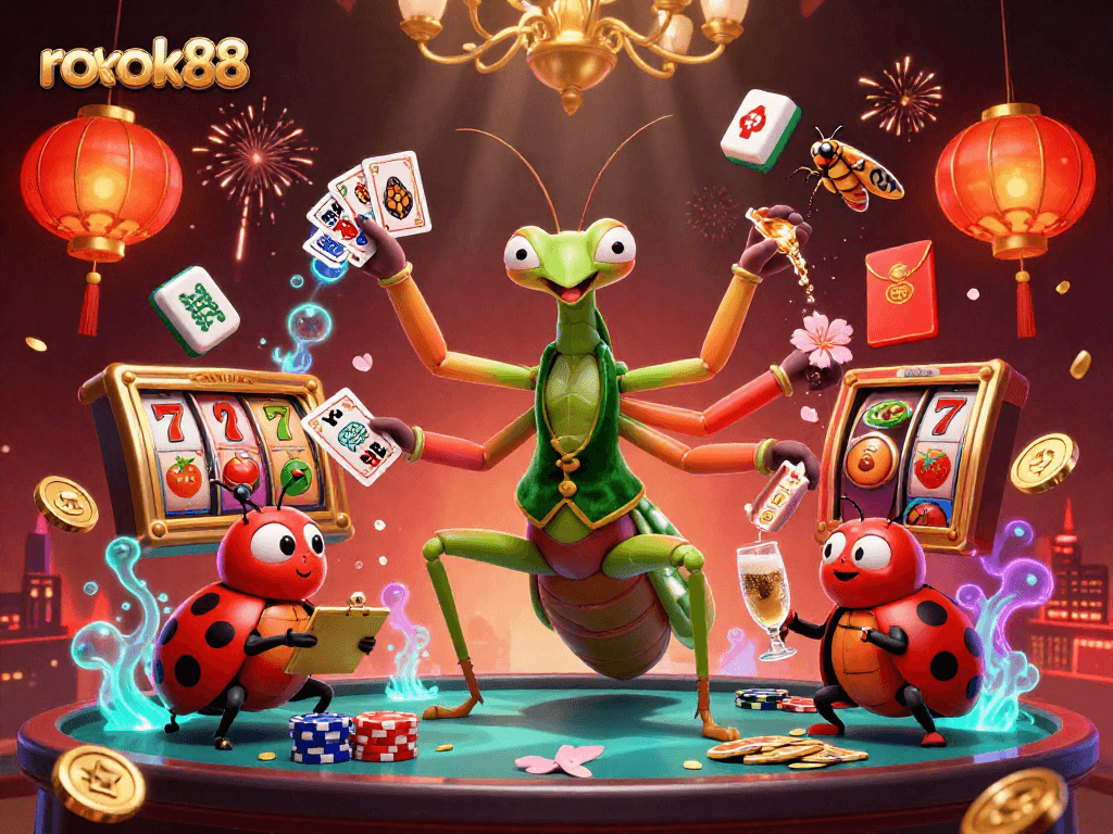 Experience thrilling gameplay at rokok88 with vibrant 3D casino revelry showcasing luck and strategy.
