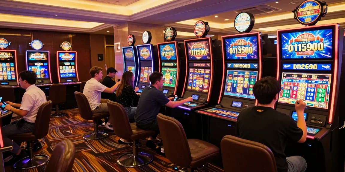Vibrant 鉅城 online gaming environment with players enjoying live dealer tables and slot machines, dynamic digital atmosphere showcasing excitement.