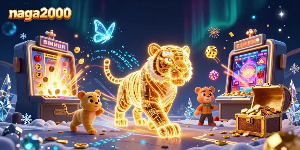 Permainan slot di NAGA2000 menghadirkan jackpot yang berlimpah dengan energi cahaya harimau yang memukau.
