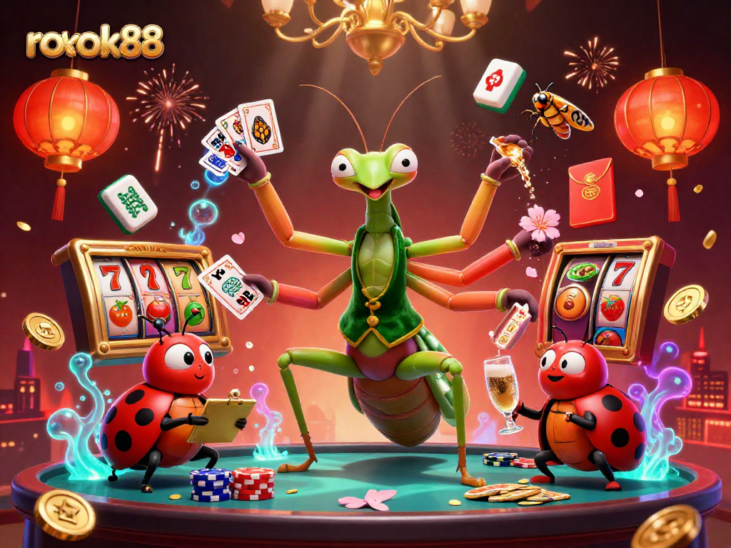 Experience thrilling gameplay at rokok88 with vibrant 3D casino revelry showcasing luck and strategy.