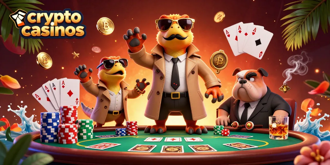 Jouer sur des crypto casinos modernes avec des raptors déguisés en un seul personnage tentant d'entrer dans un casino VIP.