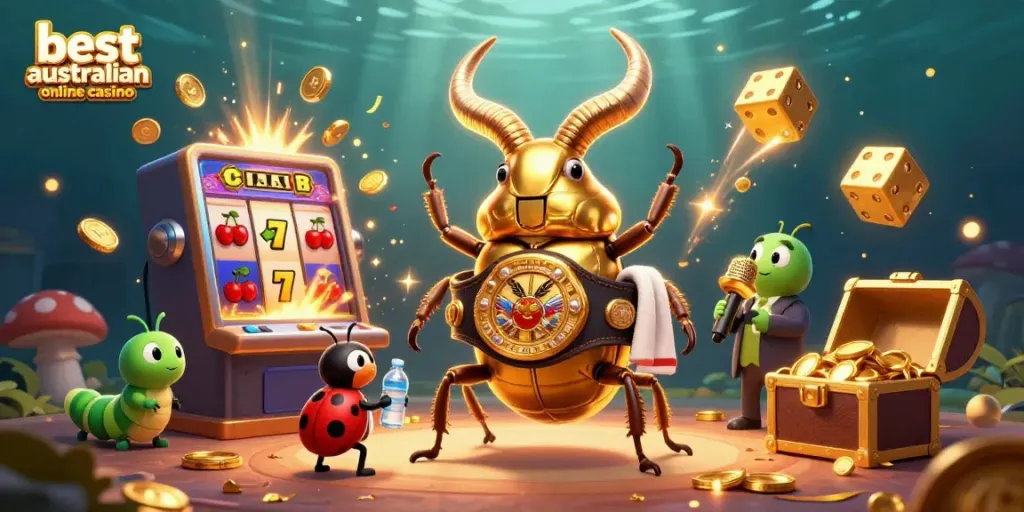 Experience the thrilling adventure of the best australian online casino with vibrant characters and game elements.