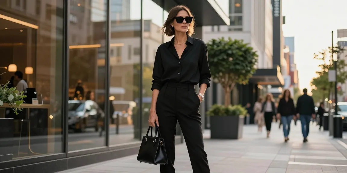 Stylish individual representing rokok88 in elegant fashion against a modern city backdrop.