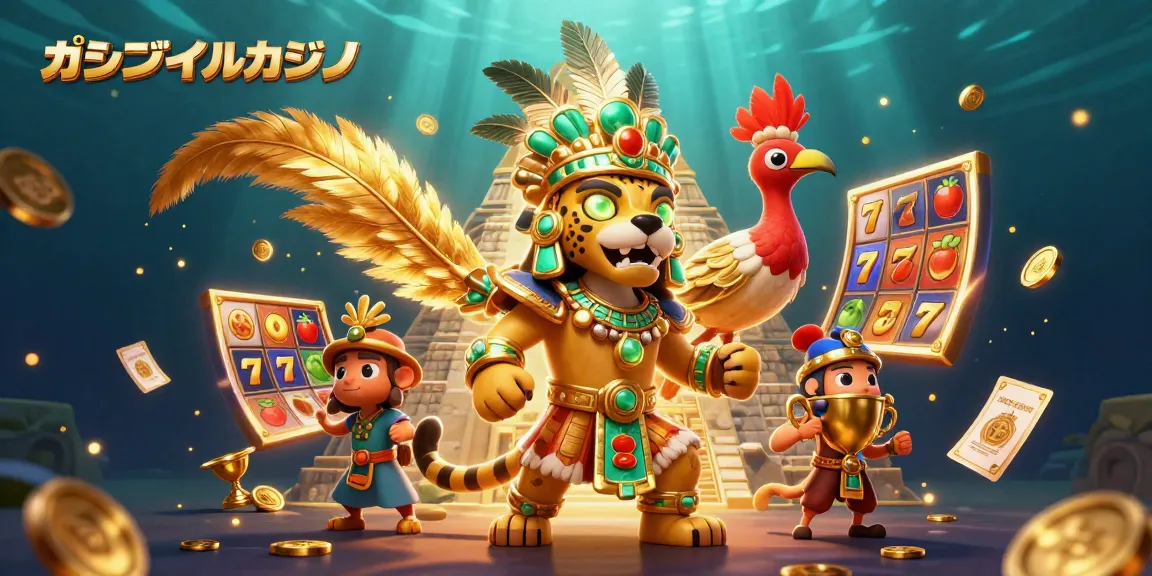 オンラインカジノのスロットゲームで勝つチャンスを示すイラスト
