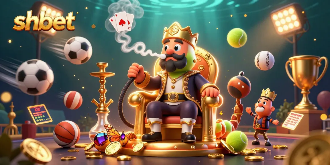 Experience shbet's exciting gaming universe with sports elements and vibrant casino imagery.