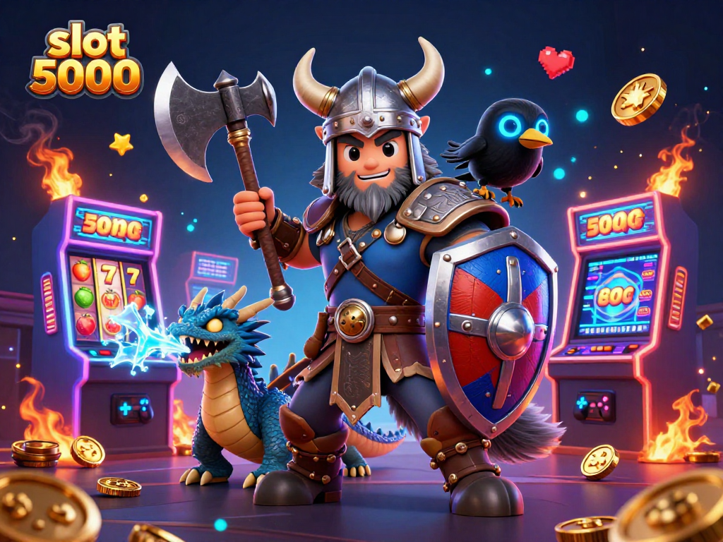 Experience the excitement of slot 5000 games with vibrant characters and thrilling casino elements.