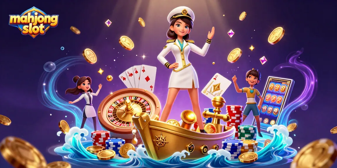Play mahjong slot with elegant characters and dynamic casino elements, showcasing thrilling winning potential.