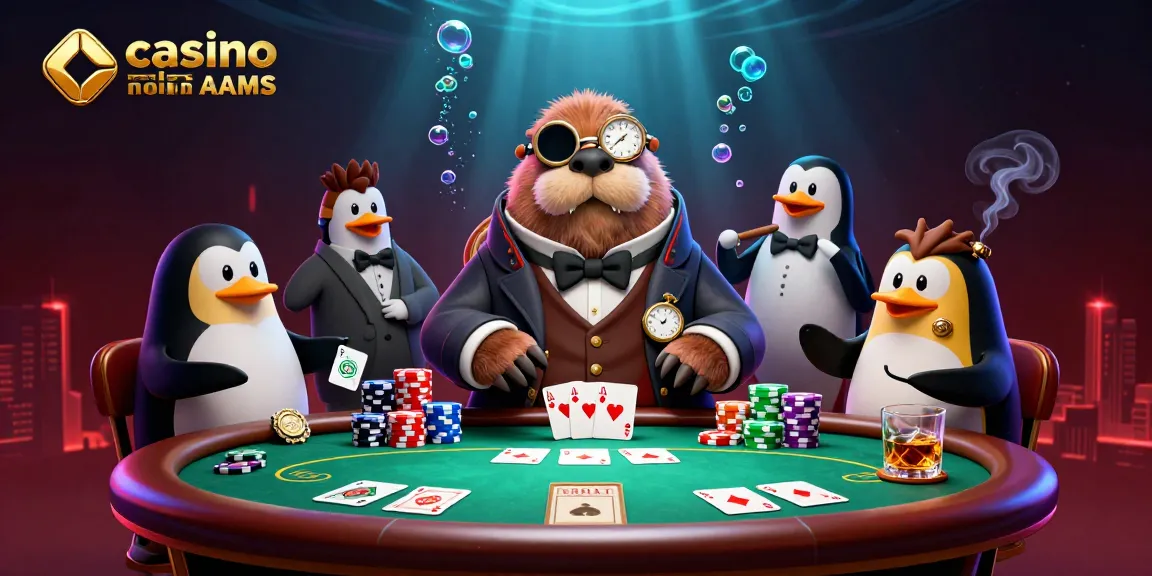 Gioca a poker con entusiasmo in un vibrante ambiente sottomarino di casinò online non AAMS con personaggi unici.