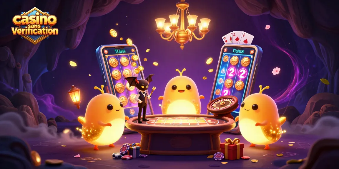 Jouez au casino sans vérification avec une ambiance lumineuse créée par des vers luisants et des jeux de cartes.