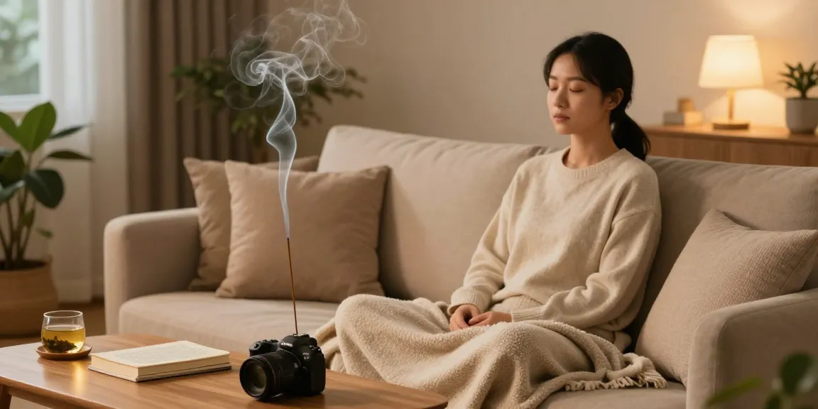 Experience tranquility while buy-black-mamba-incense in a cozy home setting.