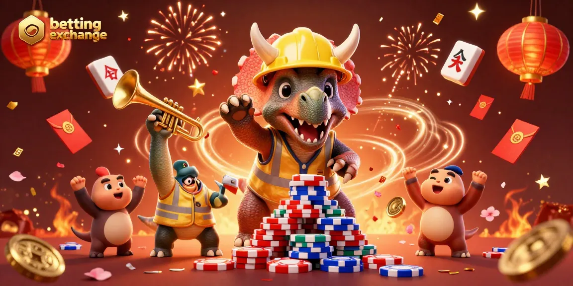 Engage in the exciting betting exchange with vibrant characters and celebratory elements.
