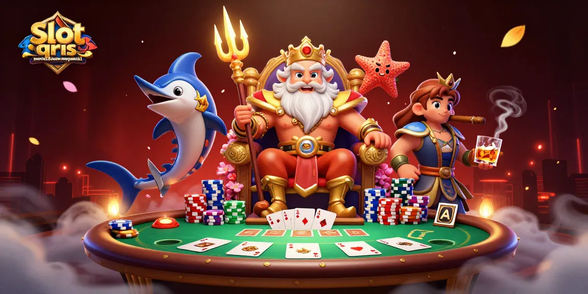 Engage with slot qris merusak kehidupan masyarakat in a vibrant gambling scene featuring Neptune and rich casino elements.