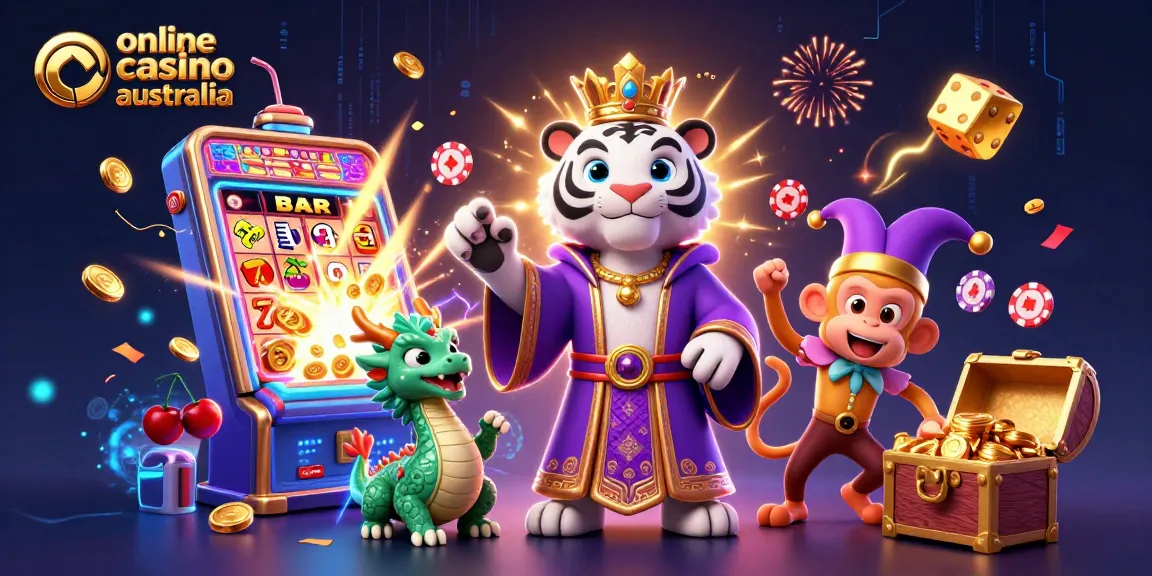 Engage with exciting slots at the online casino Australia with vibrant characters and winning symbols.