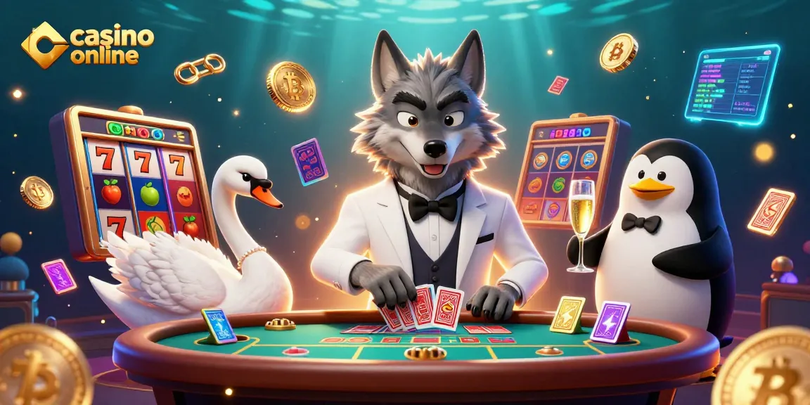 Joacă la casino online cu câini și păsări elegante într-un decor plin de câștiguri strălucitoare.