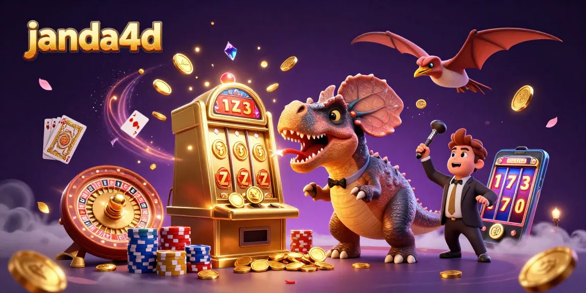 janda4d menghidupkan kasino dengan dinosaur 3D yang memenangkan jackpot emas dan koin bersinar