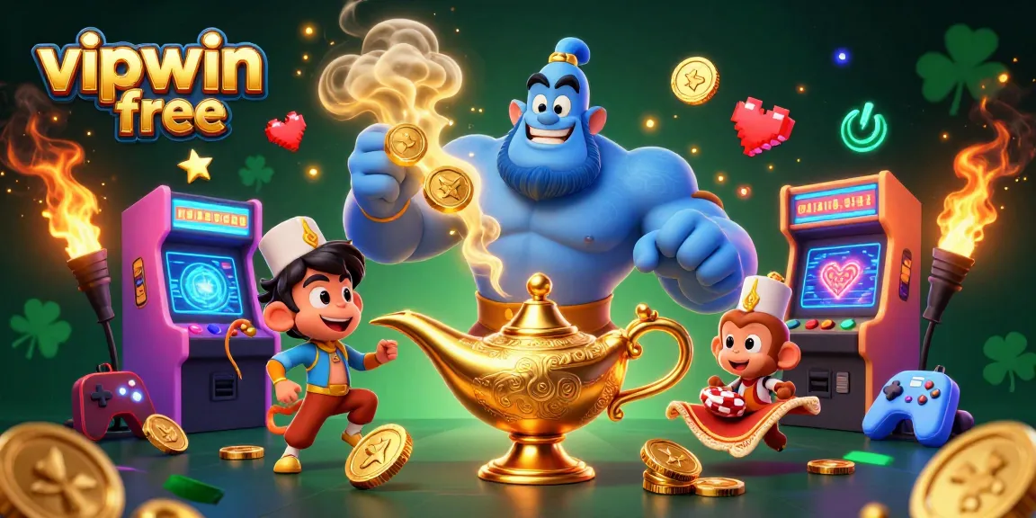 Experience thrilling wins at vipwin free with a vibrant 3D casino illustration showcasing enchanting characters.