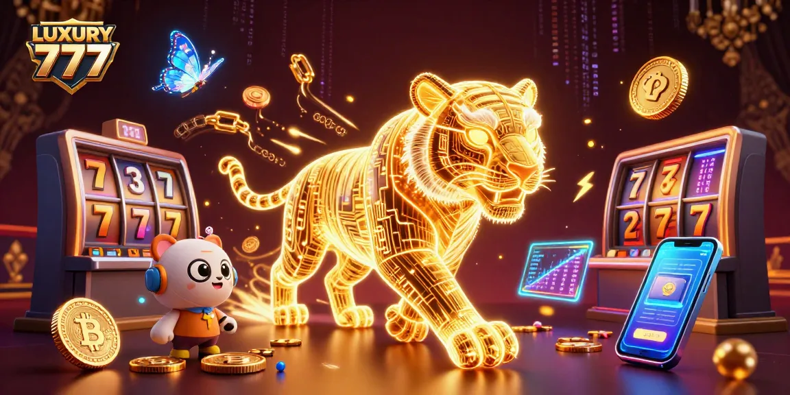 Mempersembahkan LUXURY 777, simbol keberuntungan dalam mesin slot yang bersinar di kasino digital.