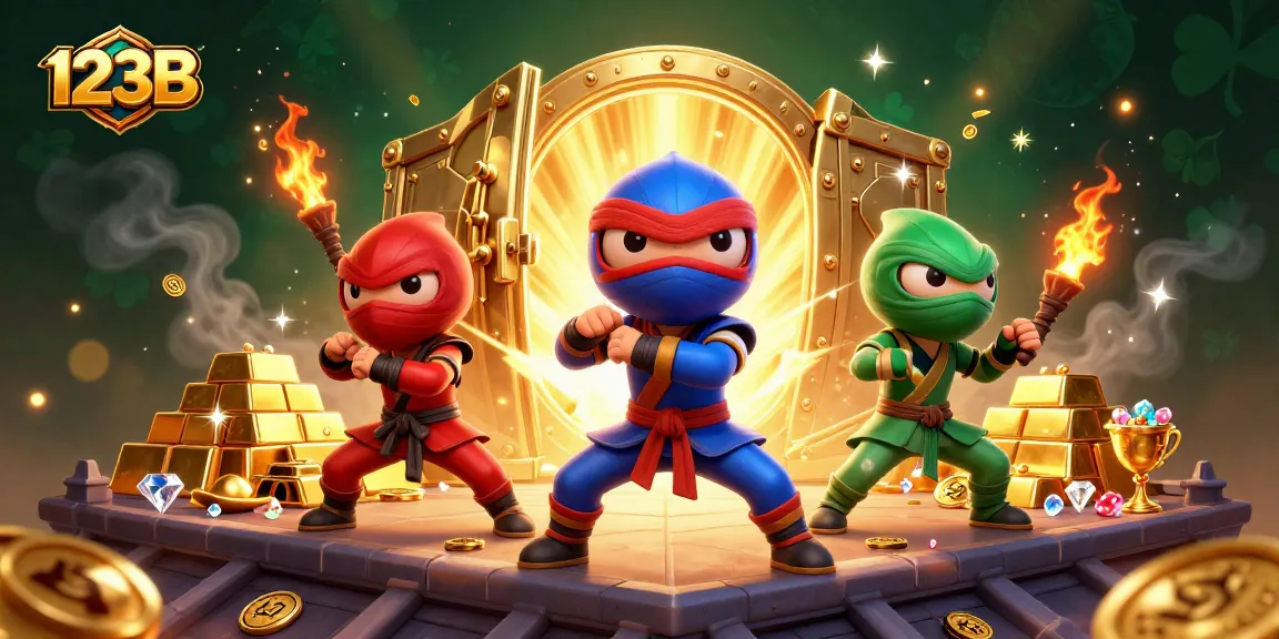 Engaging scene showing a vibrant 123B casino experience with animated characters in action.