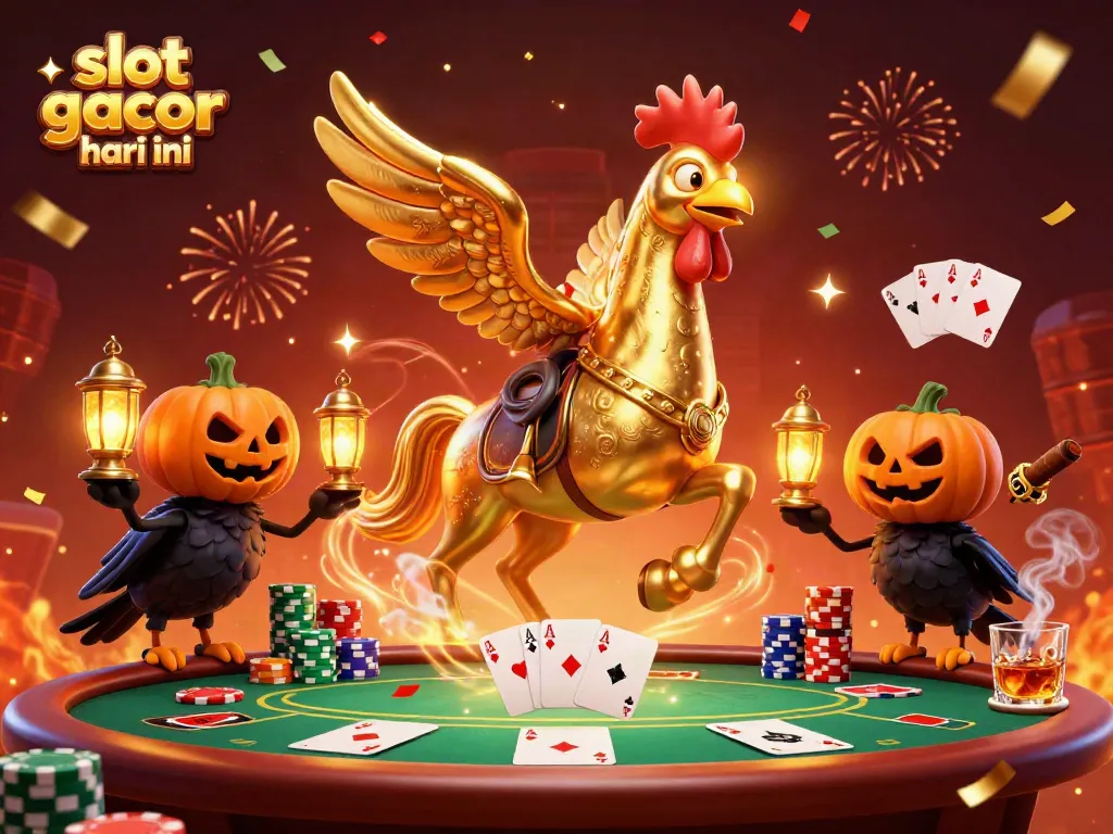Experience action-packed gameplay with slot gacor hari ini amidst glittering casino visuals.