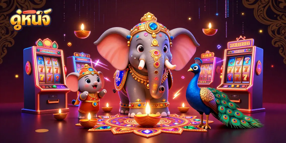 Experience ดูหนังออนไลน์ with immersive gaming elements in a vibrant casino scene featuring detailed characters.