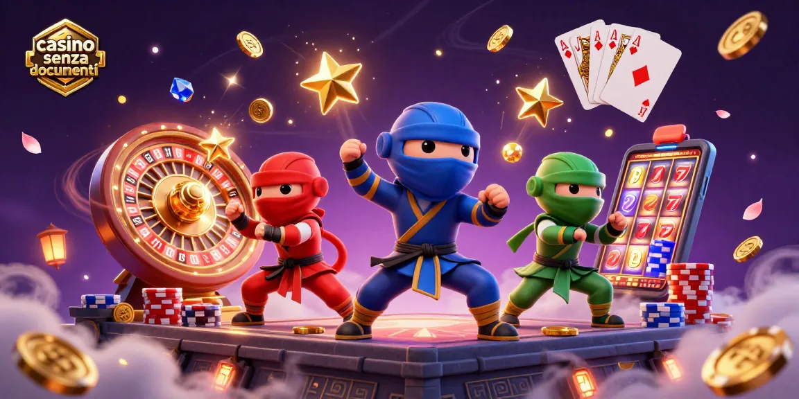 Partecipa a un'emozionante esperienza di gioco presso il casino senza documenti con personaggi colorati che mostrano le loro abilità.