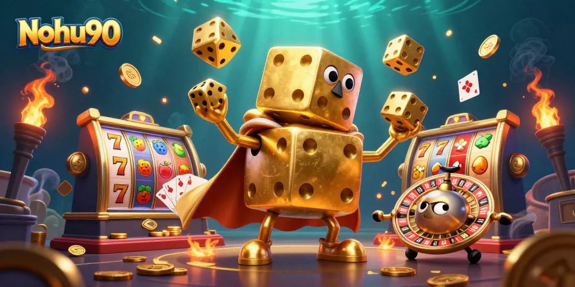 Nohu90 offers vibrant slot games with golden dice golems and sparkling jackpots for exciting gameplay.