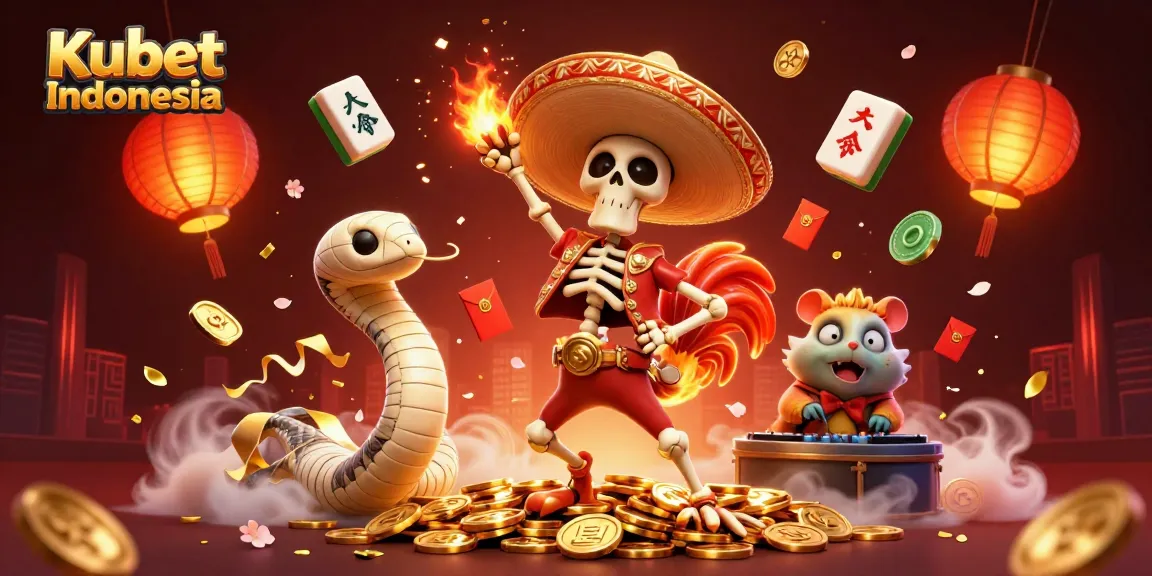 Kubet Indonesia tampil memukau dalam ilustrasi 3D, merayakan kemenangan dengan karakter unik dan simbol keberuntungan dari dunia taruhan.