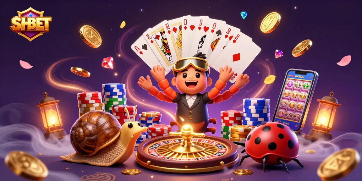 Experience SH BET excitement with a colorful casino scene featuring unique characters and dynamic elements.