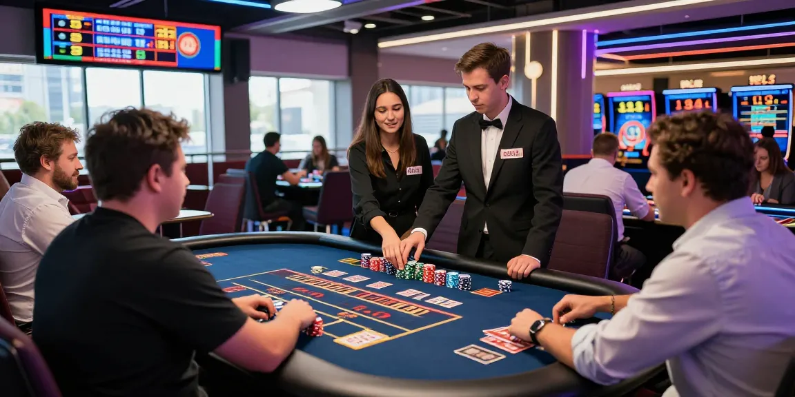 Mildcasino Live Taruhan Online excitement at a roulette table with professional dealers and vibrant atmosphere.