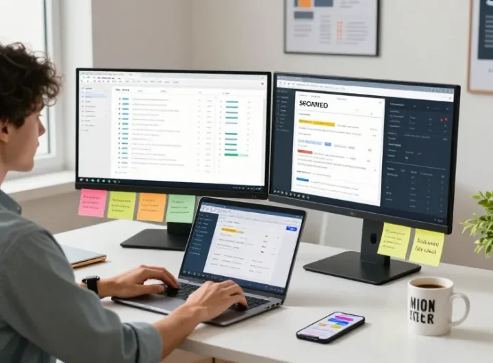 Boost your LLG link indexing strategy with an engaging SEO workspace scene highlighting productivity and analytics.