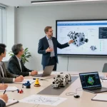 David Vepraskas Atlanta presenting innovative mechanical solutions to professionals in a conference room.